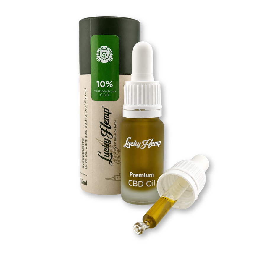 10% CBD-Öl Vollspektrum Öle Lucky Hemp