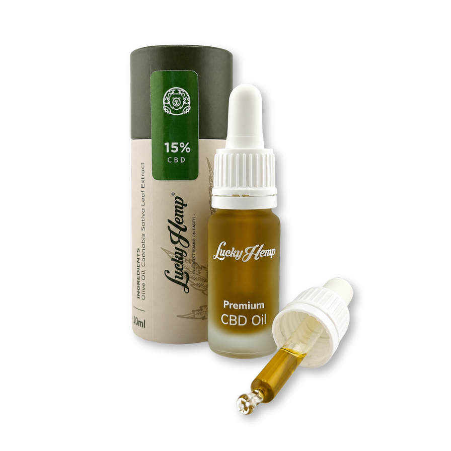 15% CBD-Öl Vollspektrum Öle Lucky Hemp