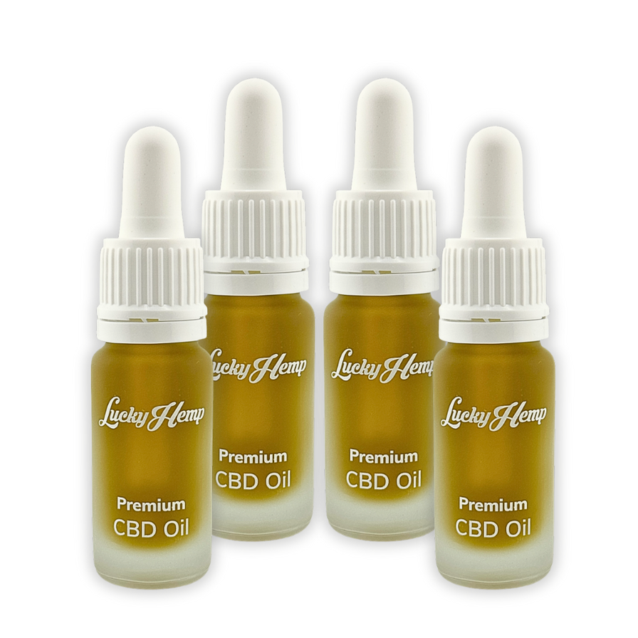 20% CBD-Öl Vollspektrum Öle Lucky Hemp 4x 10ml
