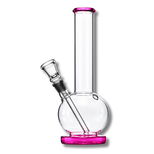Glasbong mit pinken Details 23 cm Merchandise Lucky Hemp
