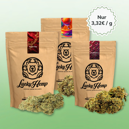 CBD-Blüten Testpaket Blüten Lucky Hemp