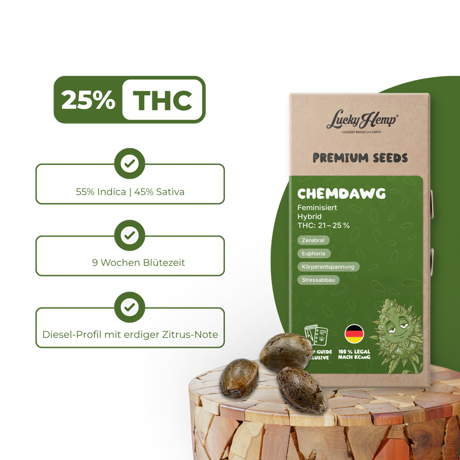 Chemdawg Samen Feminisiert Samen Lucky Hemp
