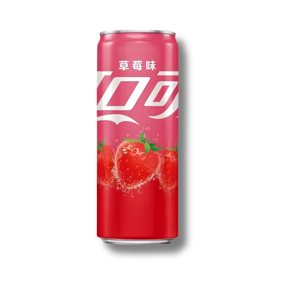 Softdrinks snacks Lucky Hemp Coca Cola Strawberry