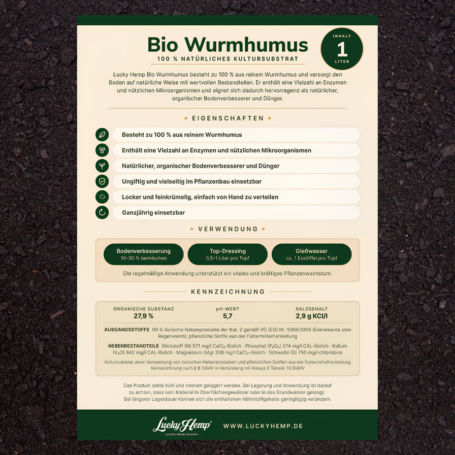Bio Wurmhumus Growzubehör Green Power