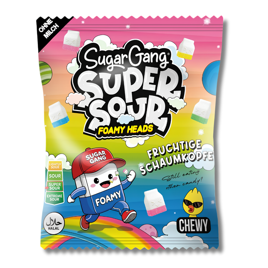 SugarGang Gummies snacks Lucky Hemp Foamy Heads