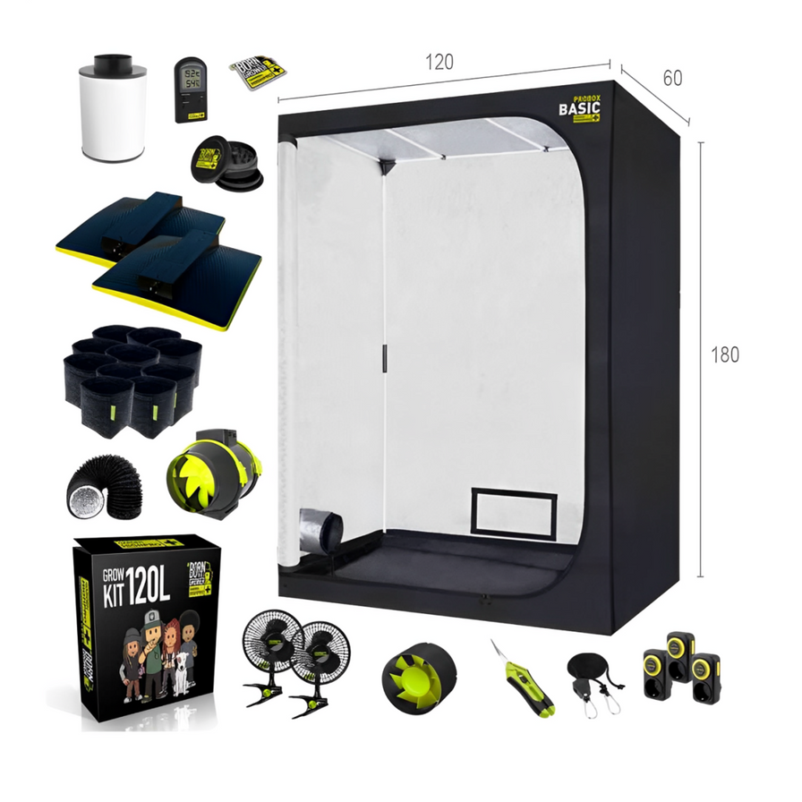 Growbox Komplettset 120x60 Growzubehör Lucky Hemp