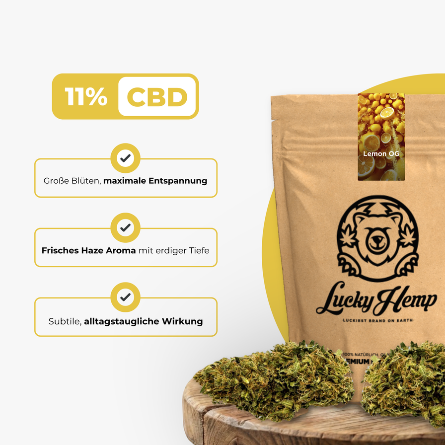 Lemon OG Ökopack Blüten Lucky Hemp