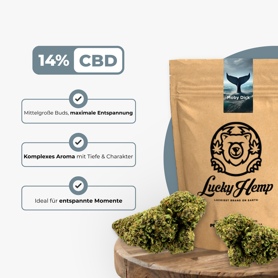 Moby Dick Ökopack Blüten Lucky Hemp