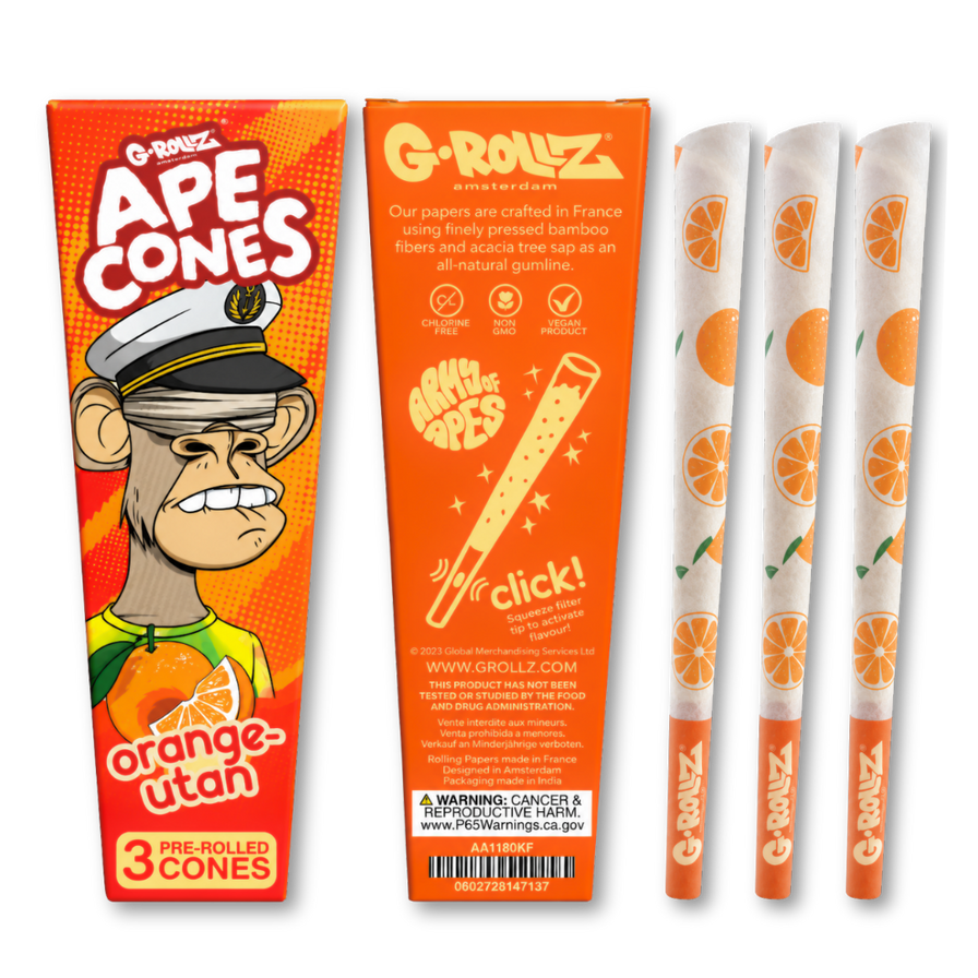 G-Rollz Ape Cones Merchandise Lucky Hemp Orange-Utan