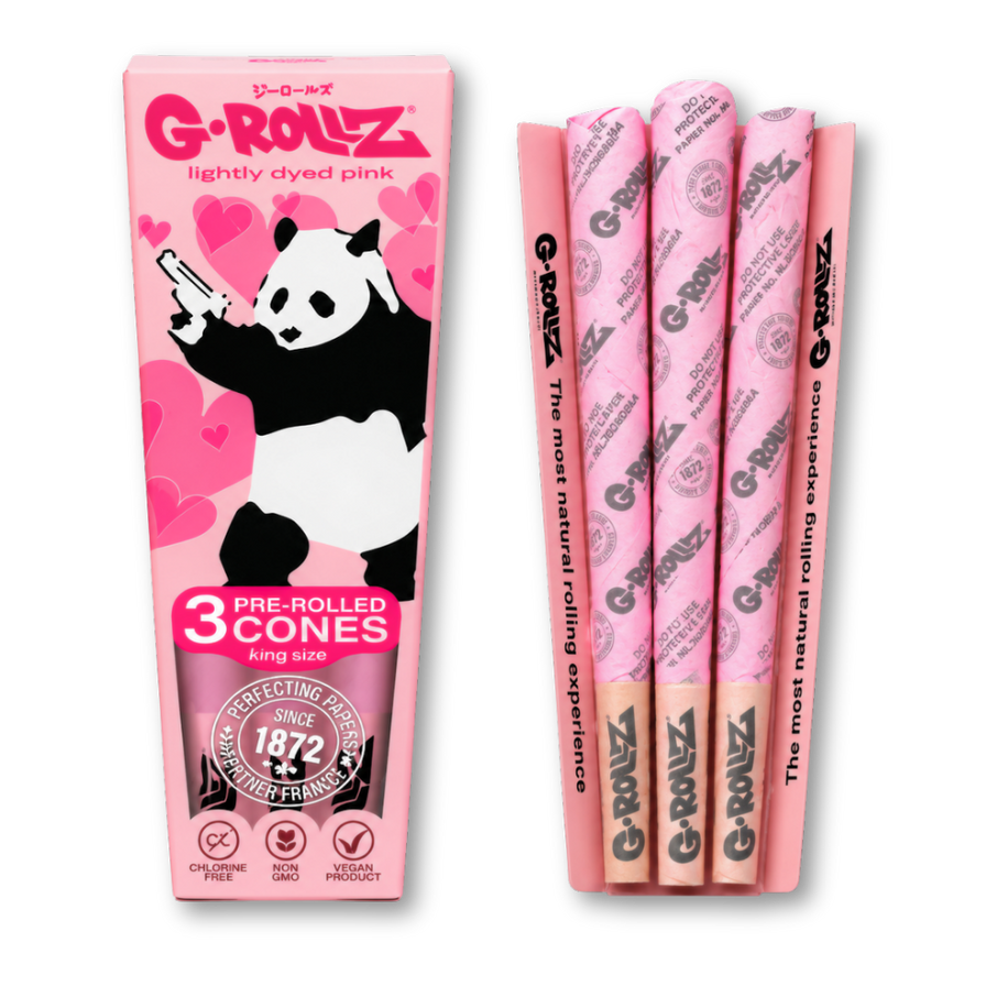G-Rollz King Size Pre-Rolled Cones Merchandise Lucky Hemp Panda Gunnin'