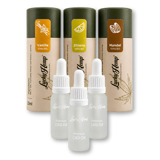 Probier-Set Aromaöle 10% CBD Öle Lucky Hemp