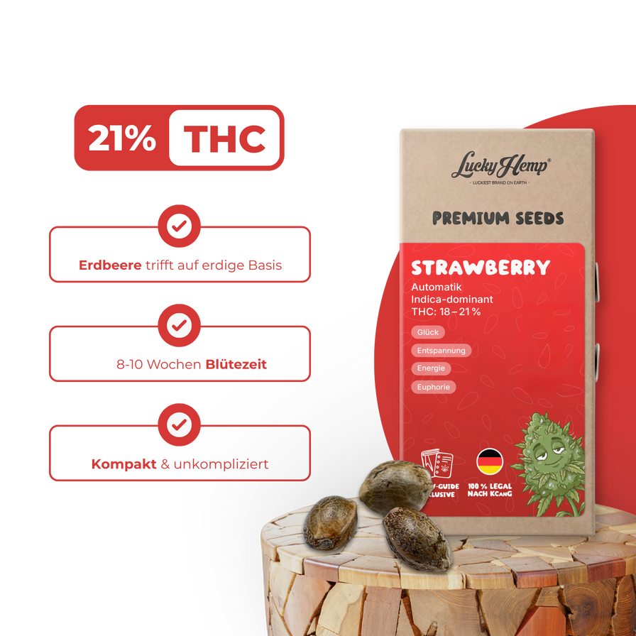 Strawberry Samen Automatik Samen Lucky Hemp