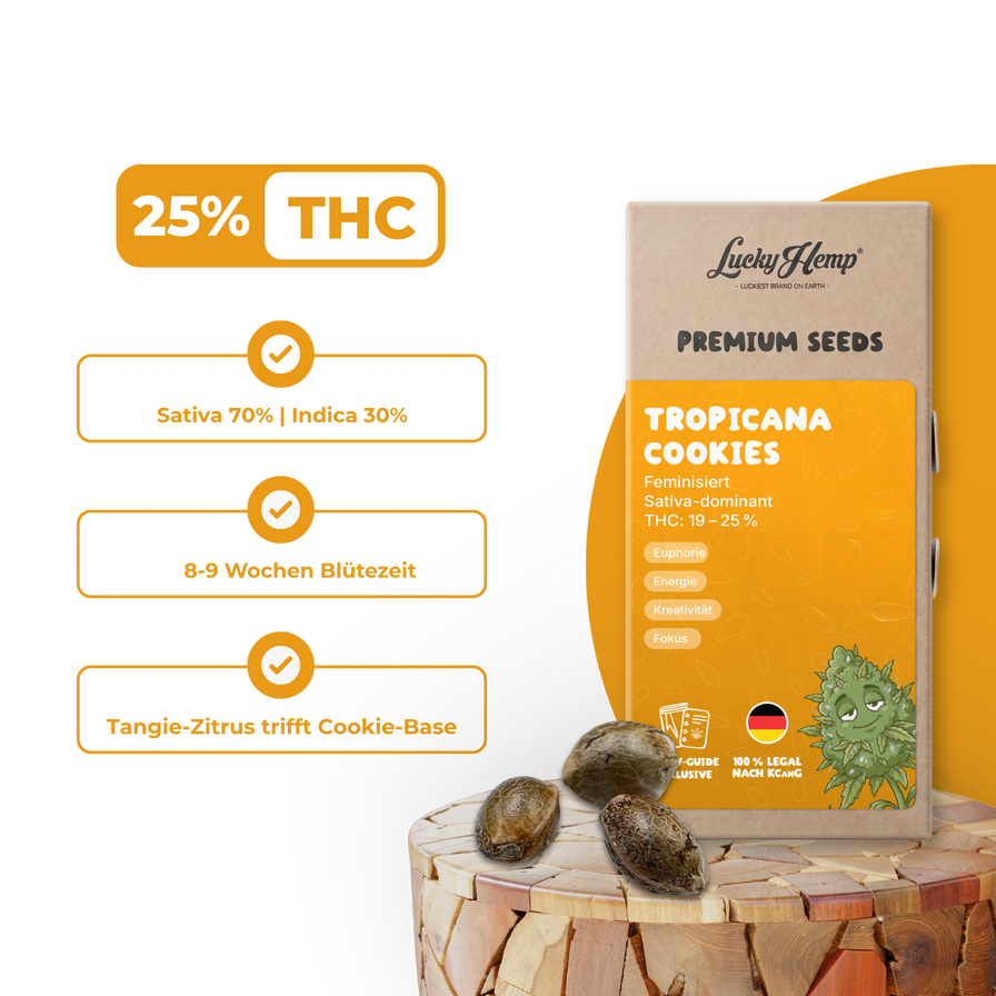 Tropicana Cookies Samen Feminisiert Samen Lucky Hemp