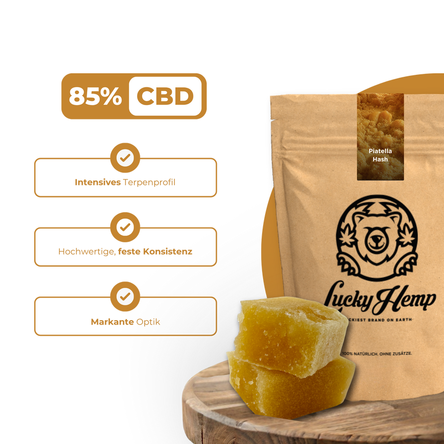 Piatella Hash Ökopack Hash Lucky Hemp