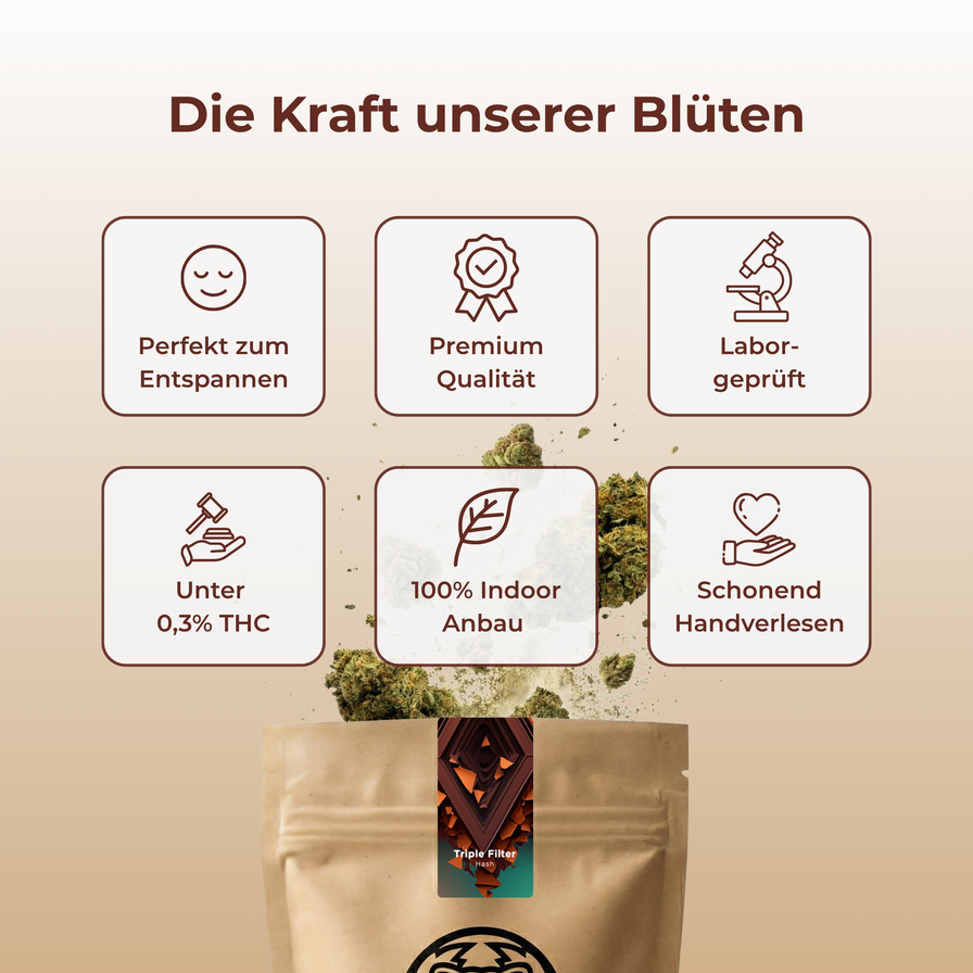 Triple Filter Hash Ökopack Hash Lucky Hemp