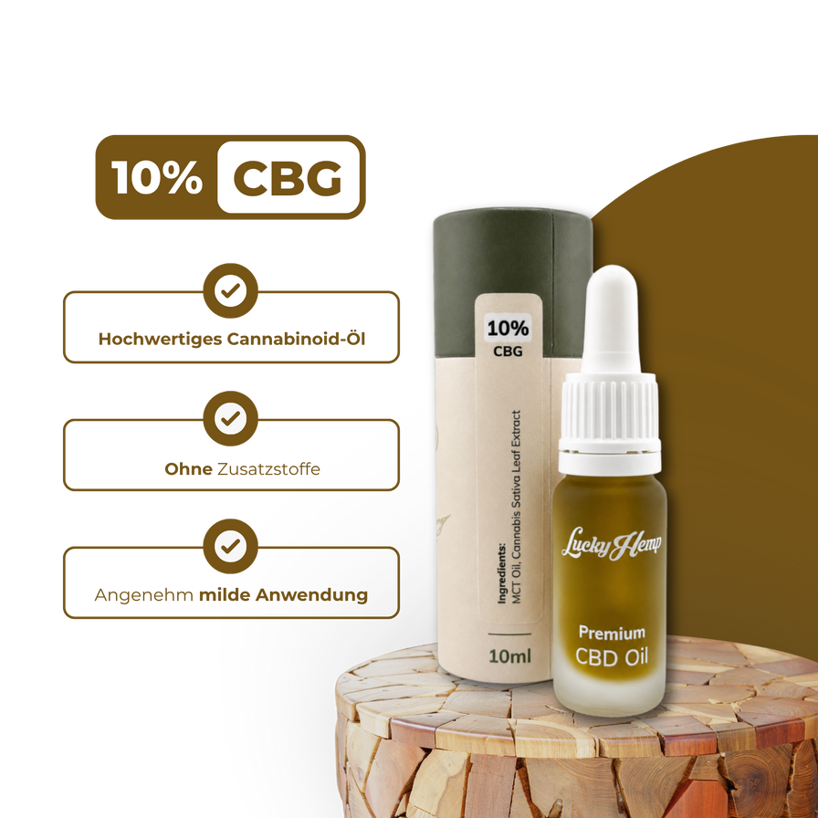 10% CBG-Öl Öle Lucky Hemp