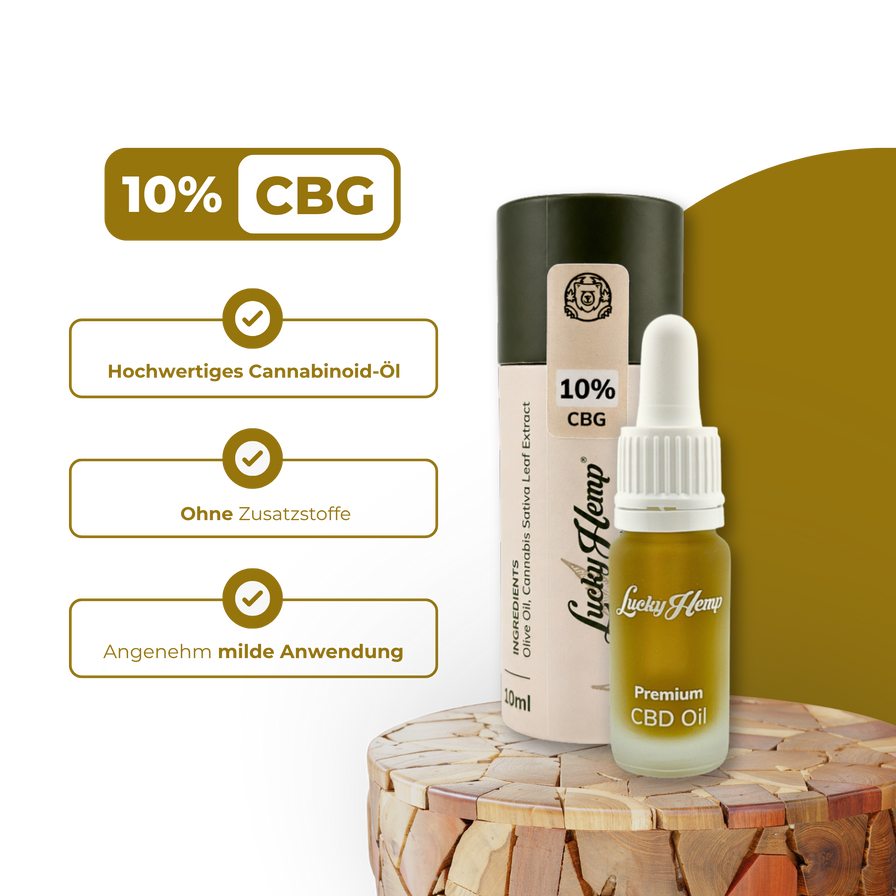 10% CBG-Öl Öle Lucky Hemp
