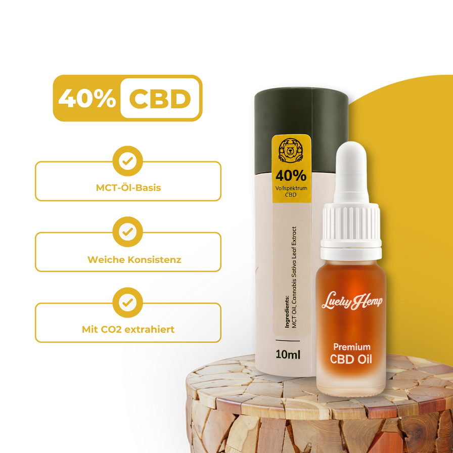 40% CBD Öl Vollspektrum MCT