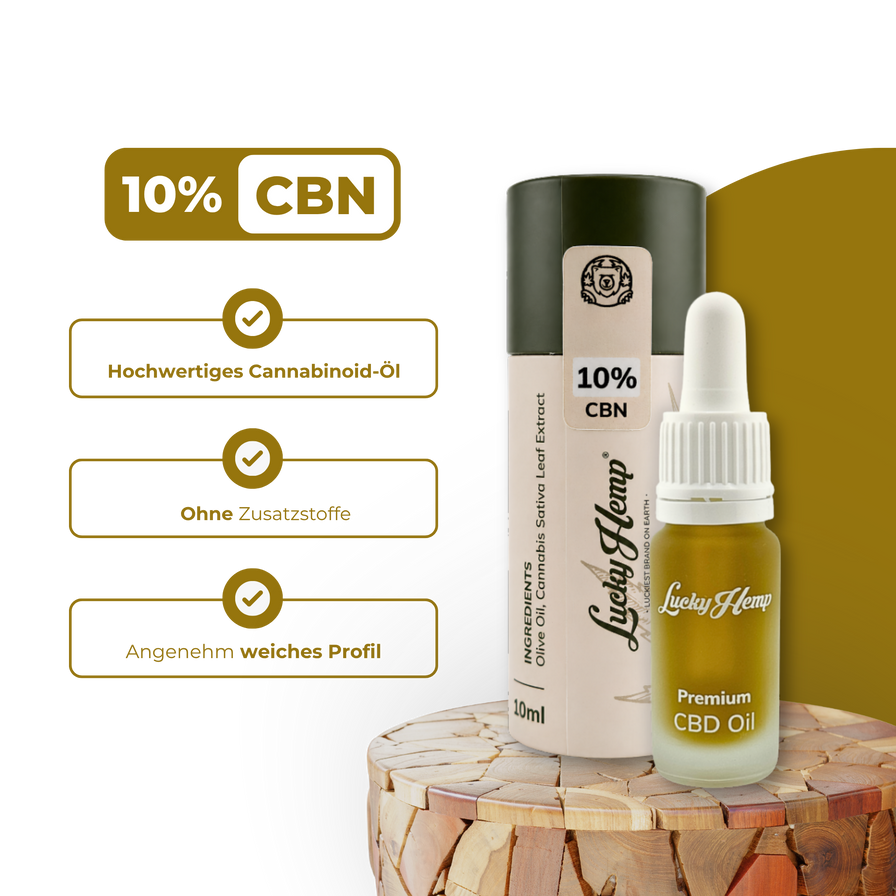 10% CBN-Öl Öle Lucky Hemp
