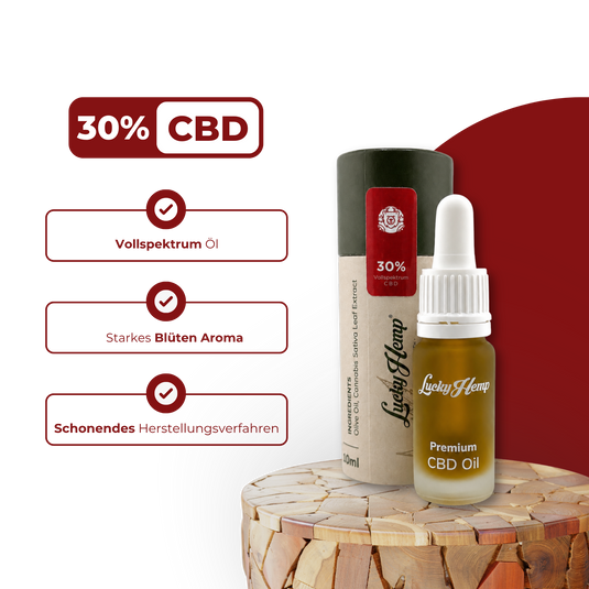 30% CBD-Öl Vollspektrum Öle Lucky Hemp