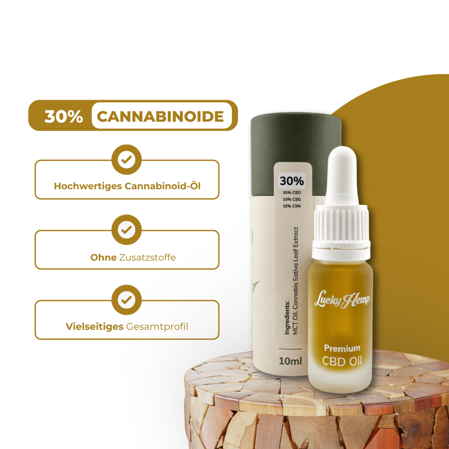 30% Cannabinoid-Öl Öle Lucky Hemp
