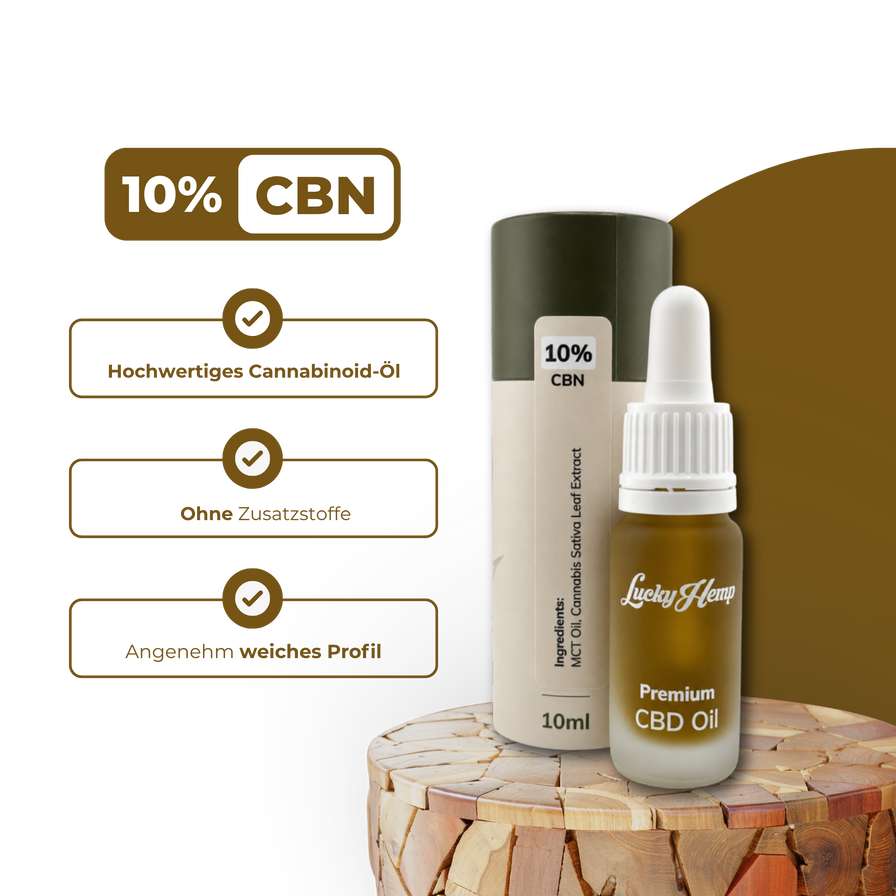 10% CBN-Öl Öle Lucky Hemp