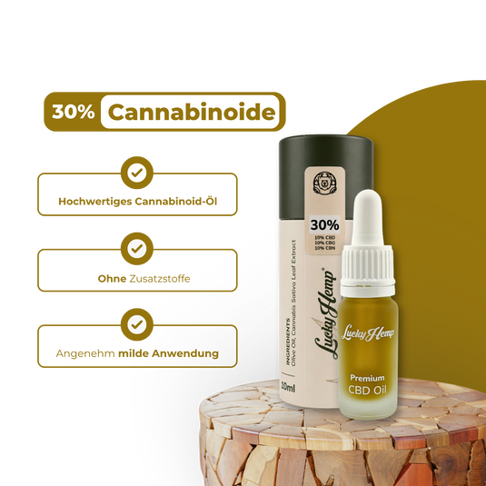 30% Cannabinoid-Öl Öle Lucky Hemp