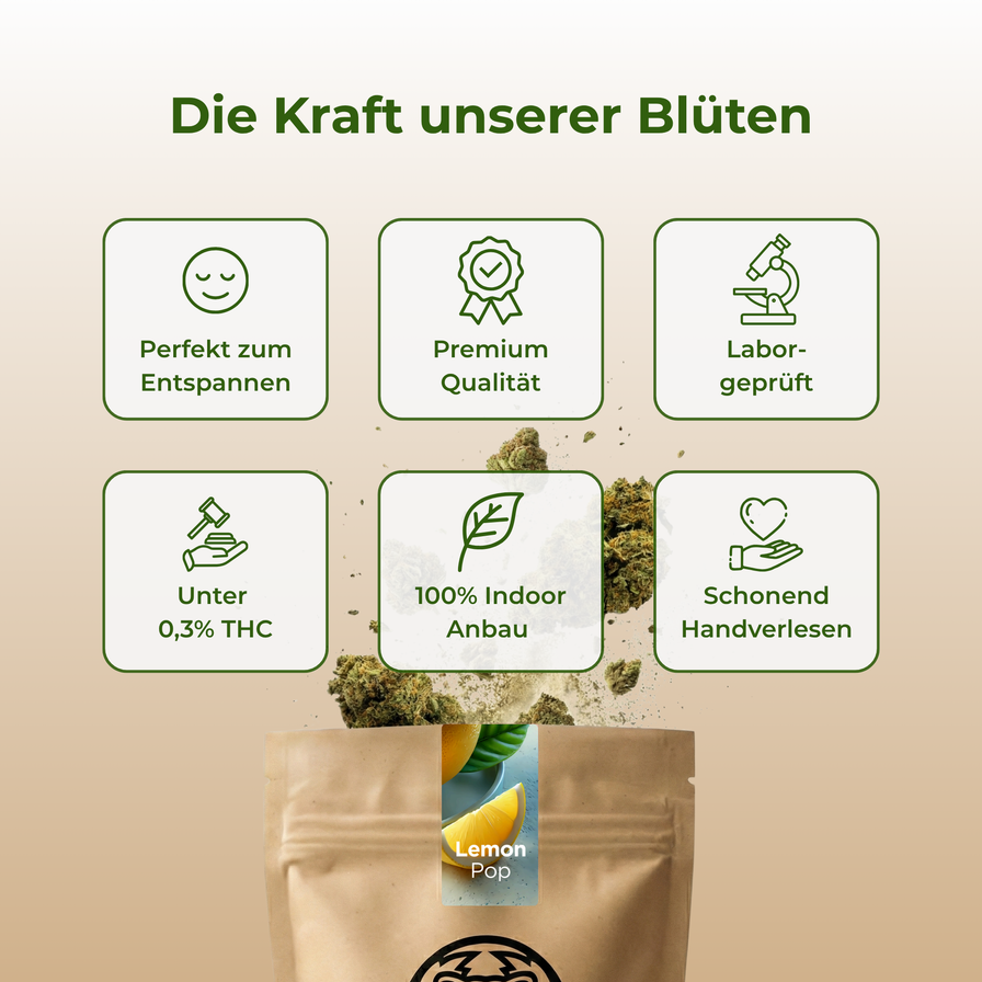 Lemon Pop Ökopack Blüten Lucky Hemp