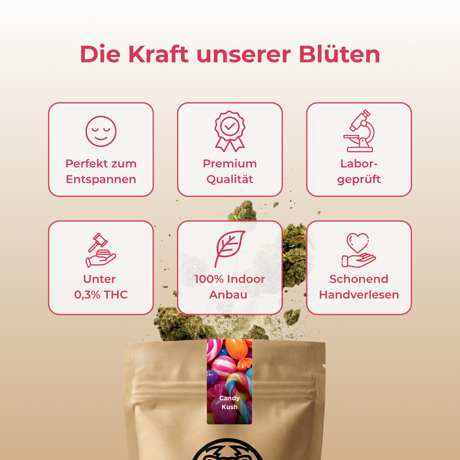 Candy Kush Blüten Lucky Hemp