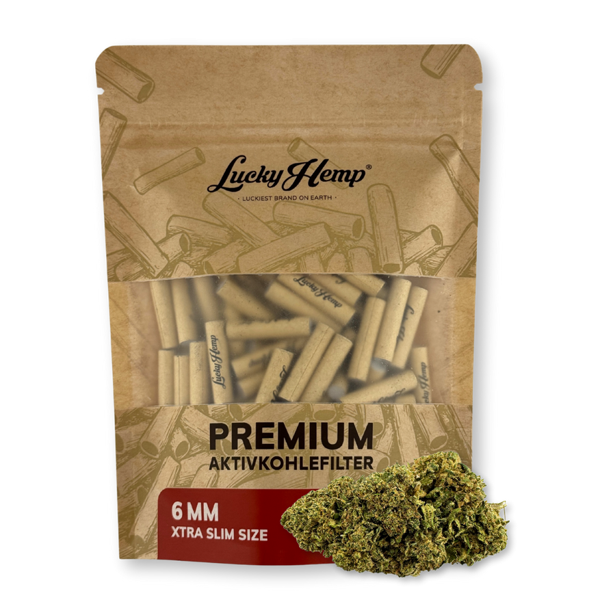 Lucky Hemp® Aktivkohle Filter Xtra Slim Merchandise Lucky Hemp