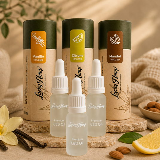 Probier-Set Aromaöle 10% CBD Öle Lucky Hemp