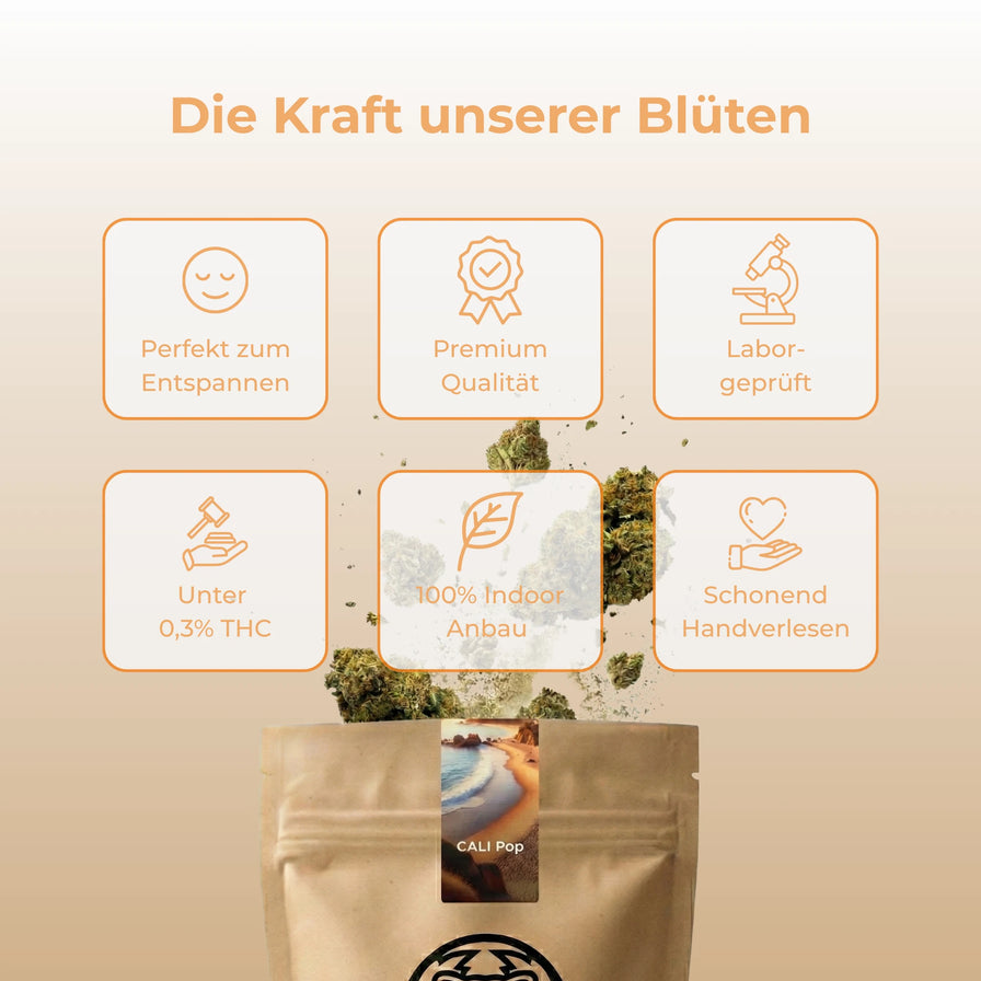 Cali Pop Ökopack Blüten Lucky Hemp