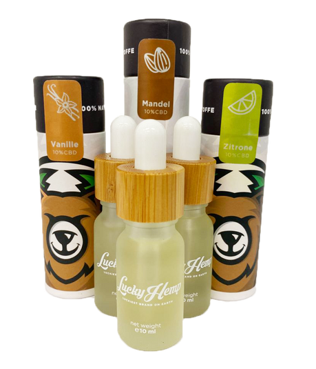 Probier-Set Aromaöle 10% CBD Öle Lucky Hemp   